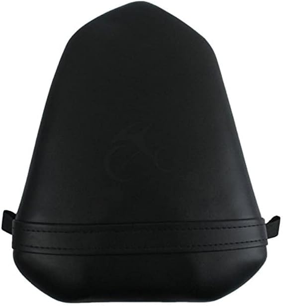 Rear Passenger Seat Pillion Compatible with Yamaha YZF R1 2007 2008, Black Artificial Leather Cushion Pad Replacement for Sport Bike