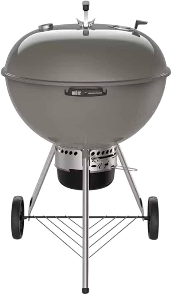 Weber Master-Touch Charcoal Grill, 26-Inch, Smoke Gray | Premium Outdoor BBQ Grill with Tuck-Away Lid Holder & OneTouchTM Cleaning System, PorcelainEnameled Kettle