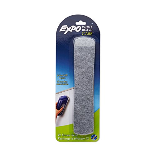 EXPO WhiteboardDry Erase Board Soft Pile Eraser, Extra-Large, Replacement Pad 9387