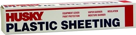 Husky Plastic Sheeting Black 6ml 20ft x 100ft