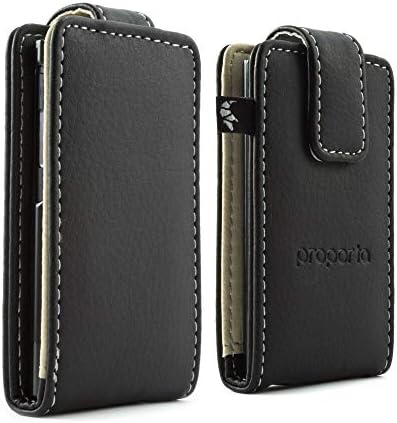 Proporta iPod Nano 7G Flip Tough Protective Case Cover Matte Faux Leather Style PU Pleather - Black