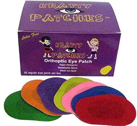 Eye Patches for Kids. Regular Size Unisex for Girls & Boys 70 Latex Free Eye Patches & Fun Stickers