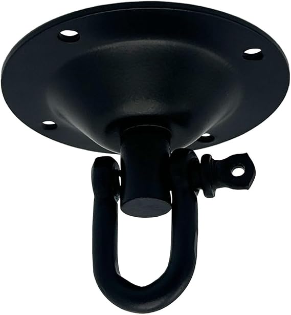 TMA Speed Bag Speedball Swivel, Heavy Duty Powder Coated Iron Mount Hook for Ceiling and Platform, Boxing Punching Training MMA Muay Thai Equipment Accessories Hanger with Screws