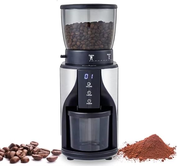 Automatic Conical Burr Mill Coffee Grinder, with 31 Grind Settings for Espresso Turkish Coffee Pour Over (Color : BCG819, Size : AU_220V)