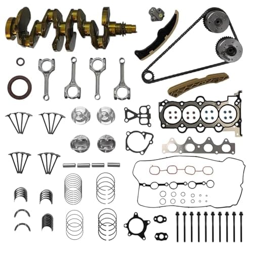 G4FD 1.6L Engine Rebuild Overhaul Kit wCrankshaft & Connecting Rods & Timing Chain Kit Piston Fit for Hyundai Tucson Accent Elantra Kia Sportage Carens Forte Rio Soul 2012-2017 23110-2B610