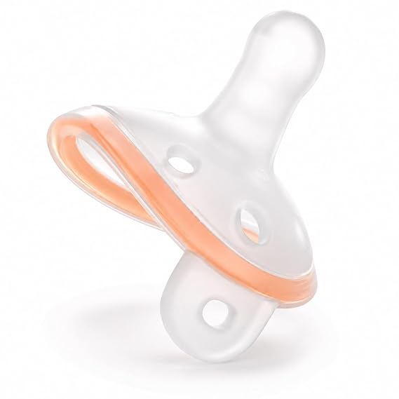 Thumb Shape Baby Pacifier for Newborns 0-18M Heat-Resistant PPSU Shield | Lightweight One-Piece Silicone Design | 6 Air Holes Better Airflow | Secure StayPut Fit | Easy Clean | BPA-Free