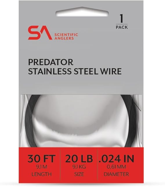 Scientific Anglers Stainless Steel Wire Predator Leaders 1 Pack 30'