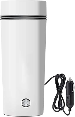 Oshotto Electric Travel Kettle 12v - Portable Mini Electric Kettle Mug 400ml for Hot Water, Tea, Coffee Multipurpose Food Grade Fast Kettle Pot with Auto Shut-Off & Travel Camping, Road Trip