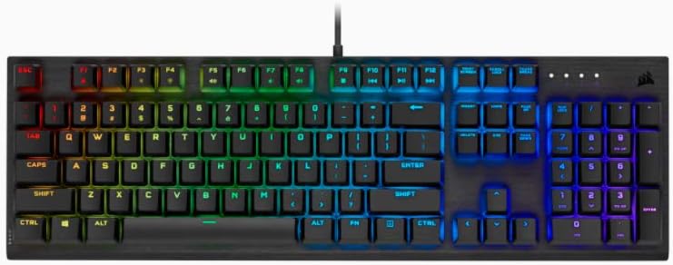 Corsair K60 RGB Pro Mechanical Gaming Keyboard - CHERRY Mechanical Keyswitches - Durable AluminumFrame - Customizable Per-Key RGB Backlighting