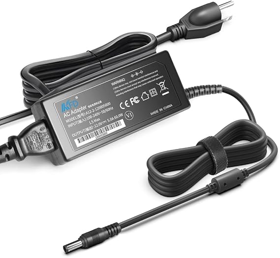 KFD 12V 5A 60W AC DC Adapter Charger for CWT PAA060F PAA050F PAA040F KPL-060F KPL-040F KPA-050F Synology DiskStation DS220+ DS220j DS212 DS213 DS218J DS216 DS109 DS107 DS111 DS112 Power Supply Cord