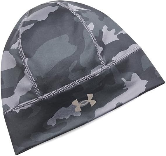 Under Armour Men's Storm Velocity Beanie, (025) Castlerock / / Black, One Size Fits Most