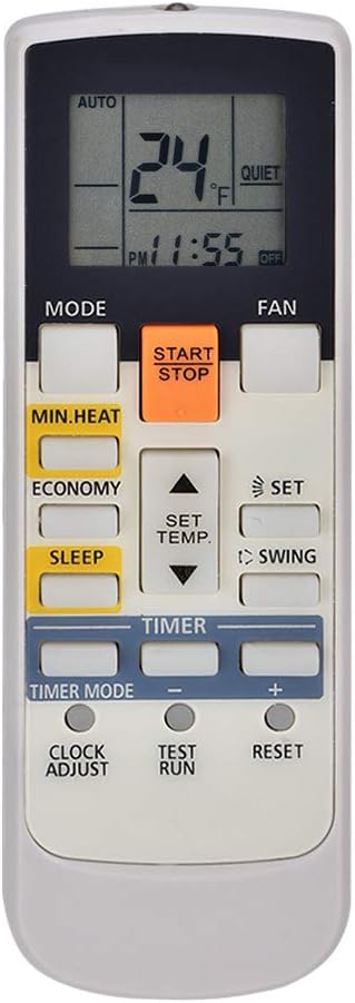 Air Conditioner Remote Control for Fujitsu, Universal Replacement AC Remote Controller, Ideal Replacement, 8m Remote Control Distance