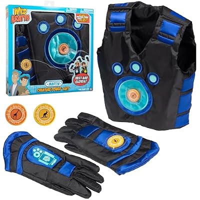 Wild Kratts Creature Power Suit -Martin Size 4-6X Includes Vest, Gloves & 2 Power Discs for Children Halloween Costume Dress Up & Pretend Play - Officially Licensed Toys - Gift for Kids Boys Girls