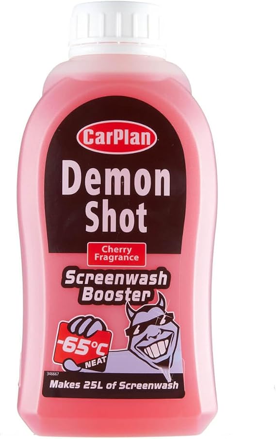 CarPlan Demon Shot Screenwash Booster, 500 ml, Creates 25 Litres of Screen Wash