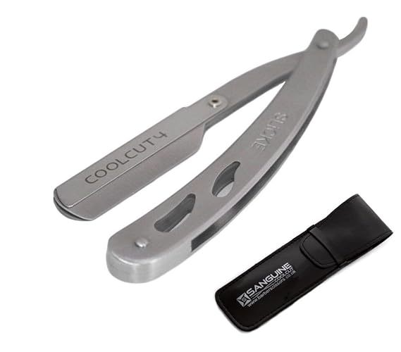 Sanguine Solid Steel Shaving Razors, Straight Shaving Razor, Cut Throat Shaving Razor