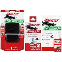 Tomcat Trap and Bait Bundle for Rats and Mice, Includes 2 Press 'N Set Mouse Traps, 1 Rat Snap Trap and Attractant Gel