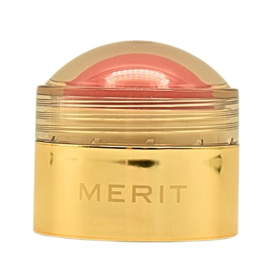 MERIT Flush Balm Cream Blush Lusitano Soft Peach | Hydrating Radiant Cheek & Lip Tint Stick with Vitamin E | Lightweight, Buildable, Vegan & Cruelty-Free Blush