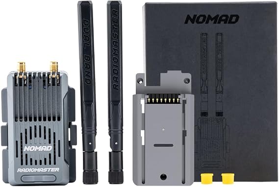 Radiomaster Nomad Dual Band Gemini Xrossband ExpressLRS Module Built-in RGB Light Strip with Nano Micro Module Adapter