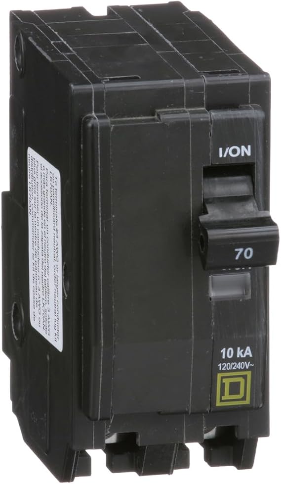 Square D - QO270CP Circuit Breaker, Black