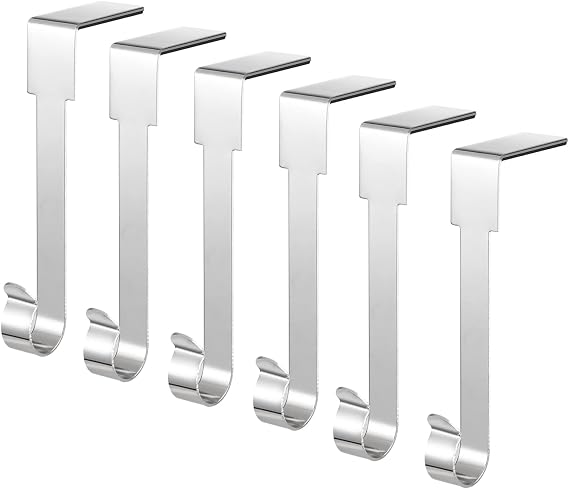 ARCHCRTC 4 Pcs Christmas Stocking Holders Mantel Hook Hangers Fireplace Hooks Hanger Christmas Stocking Hook Fireplace Hanger Grip for Christmas Party
