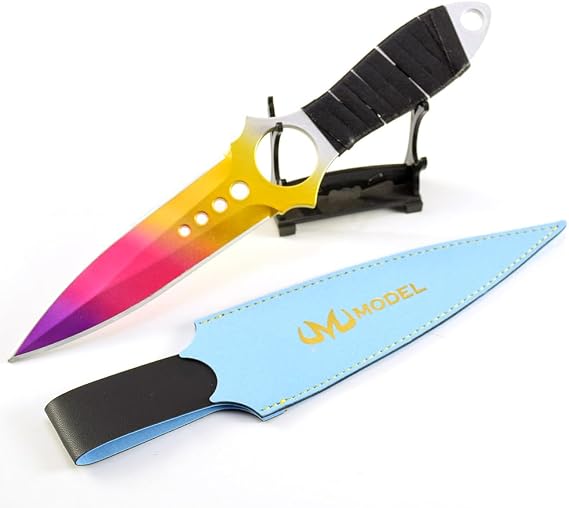 Superbuybox Game CSGOSkeleton Knife Marble Fade Replica Toy Models Martial Arts Game Collection Gift Desk Decor