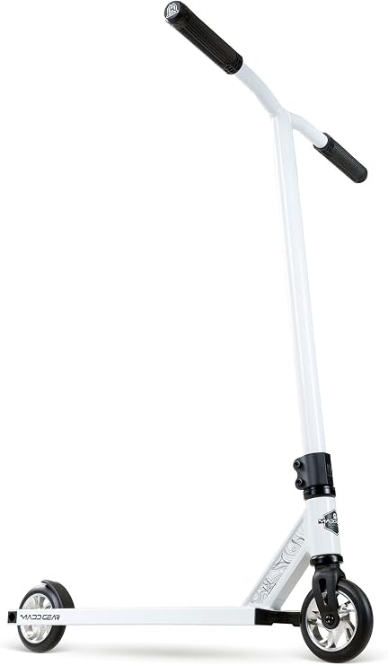 Madd Gear MG4 Pro Stunt Scooter for Kids 8 - 12 Lightweight Durable Trick Scooter for Skatepark and Street - White Black