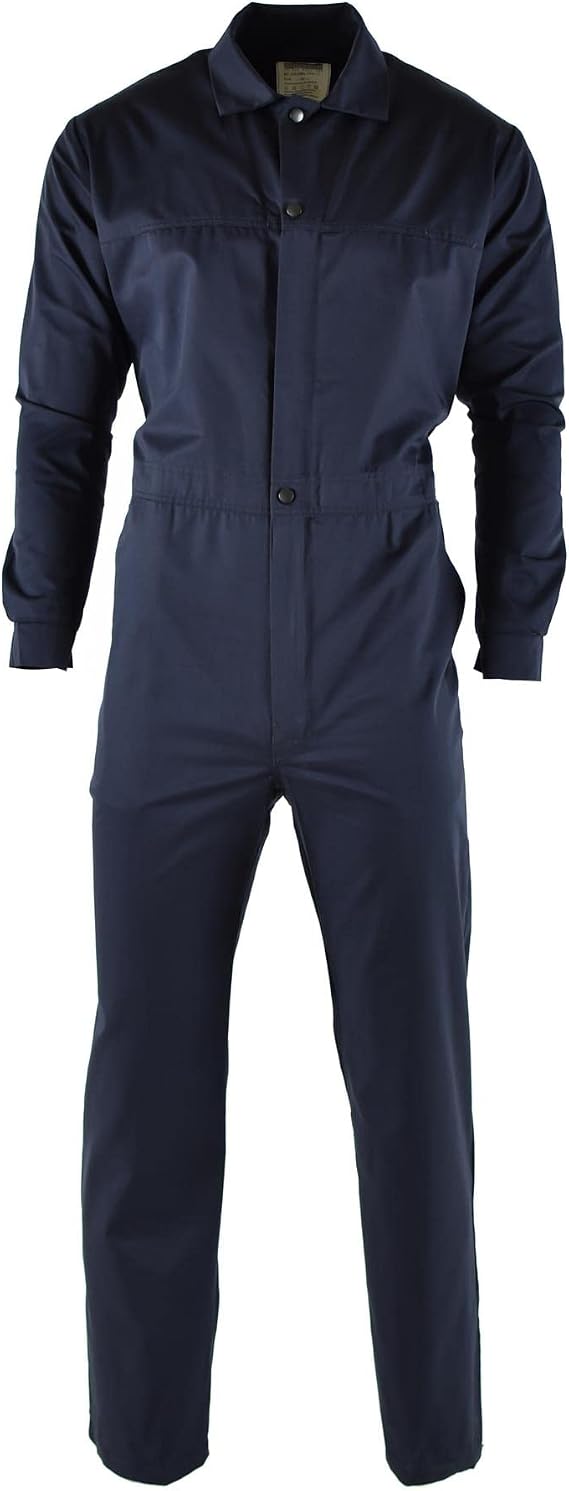 Genuine Dutch Navy Coverall Military issue army jumpsuit Dark Blue overall long sleeve