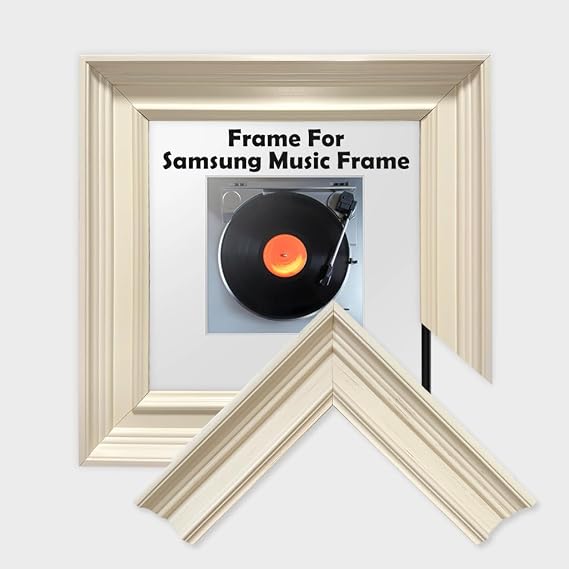Minimalist Off-white Bezel for Samsung Music Frame Smart Speaker (HW-LS60D)