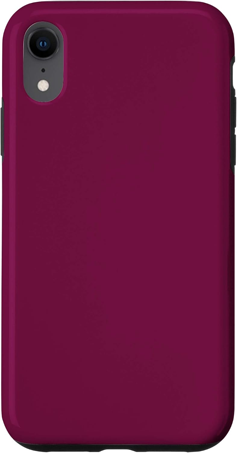 iPhone XR Beautiful Plum Solid Color Case