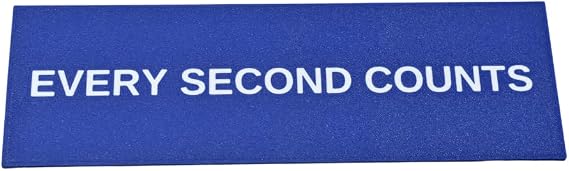 Every Second Counts Wall Sign | Inspiring Kitchen Decor | 9.25" x 3" | Made in USA