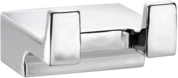 Taymor Wave Double Robe Hook Polished Chrome