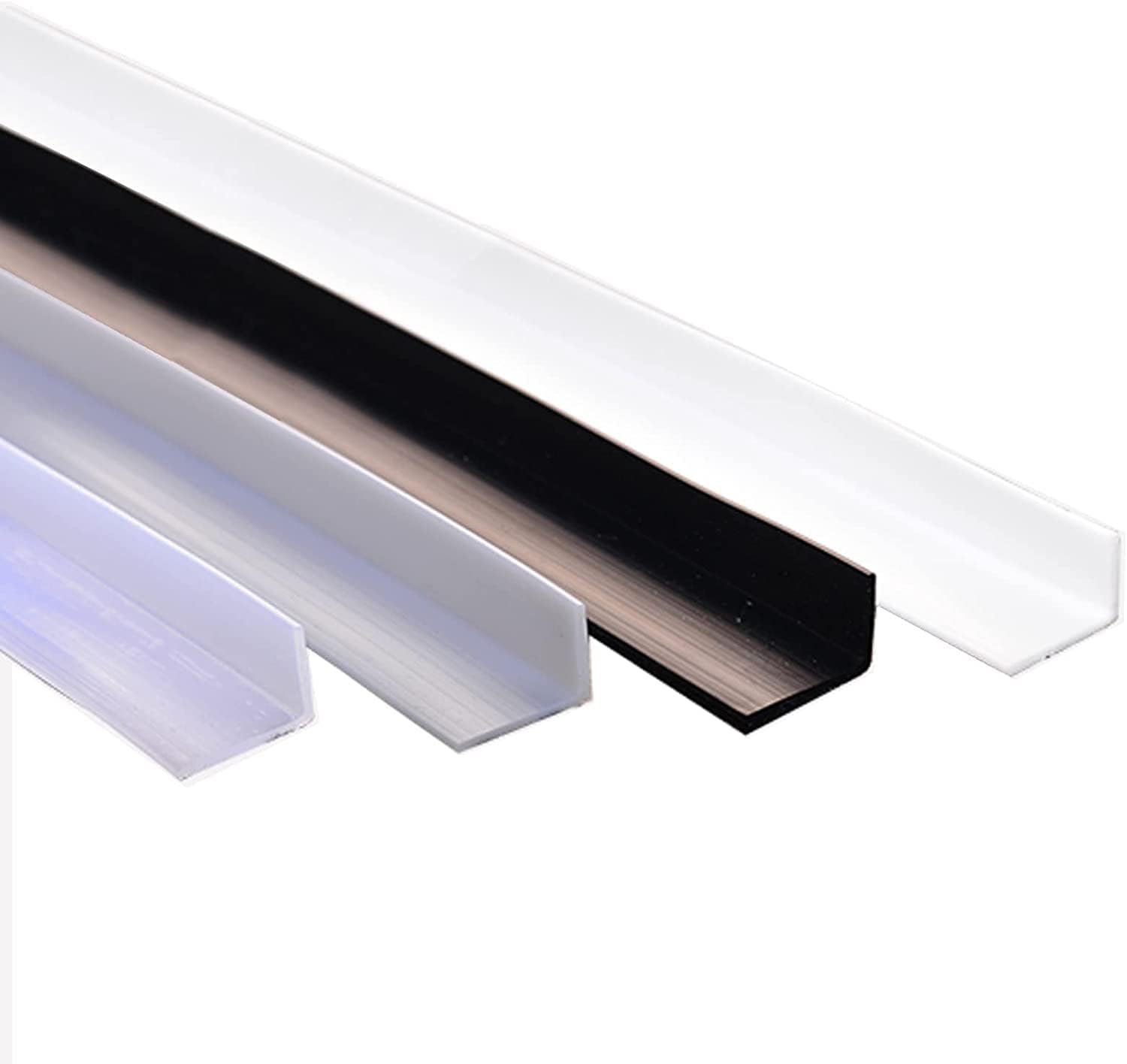 Water Barrier, Silicone Shower Threshold Water Barrier, Bath Drip Guard Edging Water Stopper Strip, Shower Screen Seal for Folding Door, Wet Room Floor Barrier for Sinks, Bathtubs, Countertops Color: