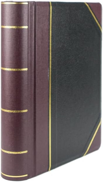 Hylson Minute Books from Blumberg (Binder Only, Letter Size, 500 Page Capacity, Halfbound Imitation Leather Red and Black)