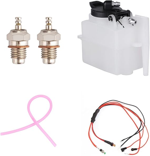 SEMTO ST-NF2 L2 Metal Engine Model Starter Ignition Accessories Kit, F-Type Electric Plug + Fuel Tank + Fuel Pipe + Start Ignition Set
