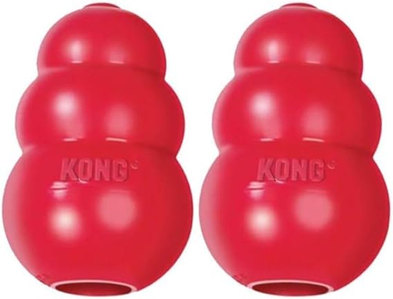 (2 Pack) Kong King Classic Dog Toy, XX-Large, Red