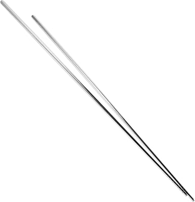 Cabilock Extra Long Stainless Steel Reusable Chopsticks for Adults Dishwasher Safe Multi-function Cooking Chopsticks for Frying Stir-frying Grilling