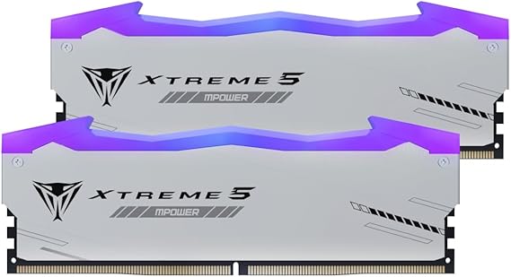 Patriot Viper Xtreme 5 MPOWER DDR5 RAM 32GB (2X16GB) 6000MT/s CL30 Memory | Voltage: 1.35v; Supports Intel XMP and AMD EXPO; Module type: UDIMM.
