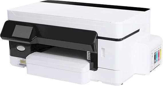 Iylllwly XP600 DTF Printer 13" Print Width, Direct to Film Heat Transfer Printing Machine Controlled by Phone, with Automatic Cutting and White Ink Circulation System, DIY Print for Multiple Fabrics