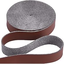 GORGECRAFT Matte Leather Strap 0.5 Inch Wide 79 Inch Long Saddle Brown Flat Leather Belt Strips Wrap Single Sided Flat Cord for DIY Crafts Clothing Jewelry Wrapping Making Bag