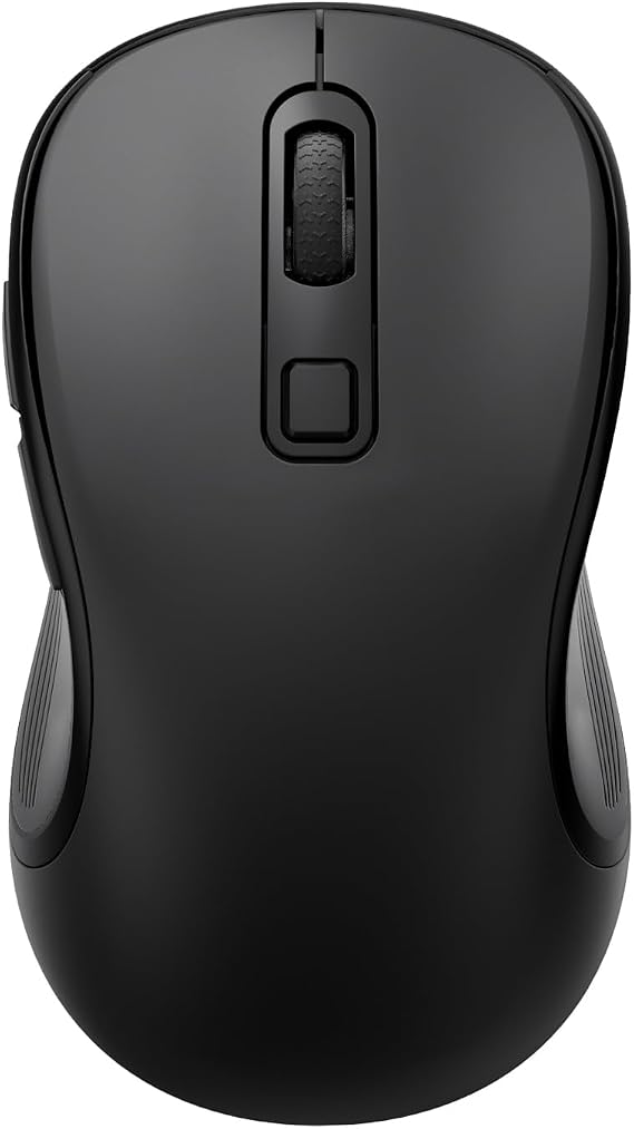 INFINMIND Wireless Bluetooth Mouse, 2.4G USB Receiver and Two Bluetooth, Multi-Device Silent Mouse, Programmable, Power-Saving System，Compatible