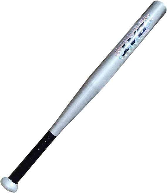Gadgetking Baseball Bat Heavy Super Quality Aluminium Racket Softball for Youth Adult Silver Strong Kids Senior Stick Pole Rounders Sports Training