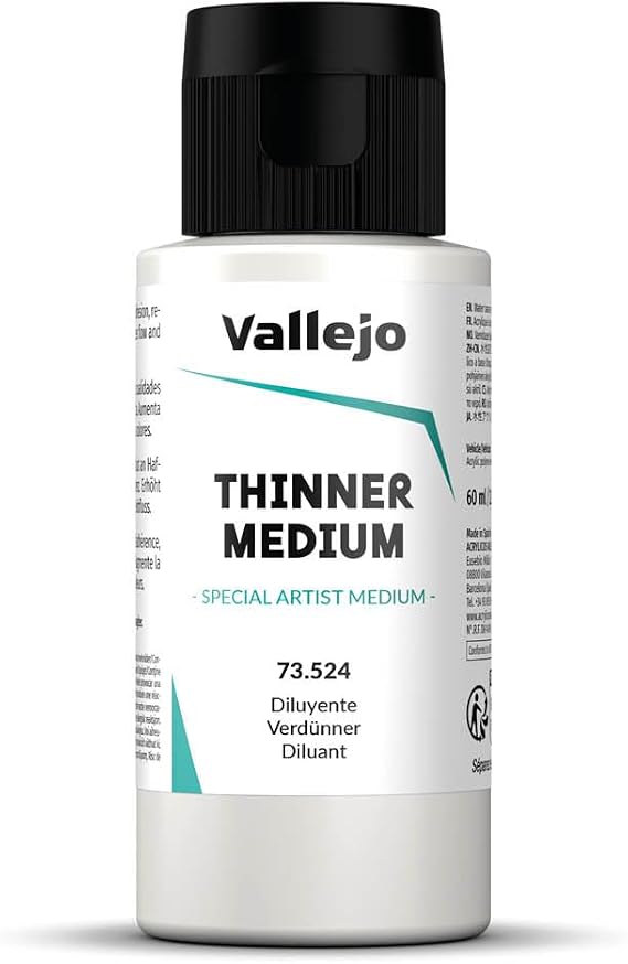 Vallejo VAL73524 Medium-Thinner 60ml, 60 ml (Pack of 1)