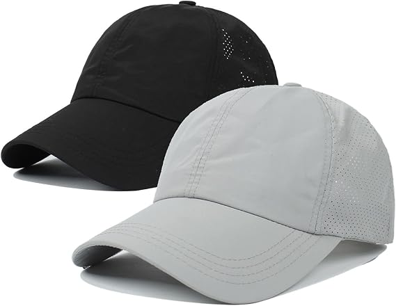 Quick Dry Fit Baseball Cap Water Repellent Sun Hat for Fishing, Running, Hiking, Golf, Surfing, Sailing, Boating