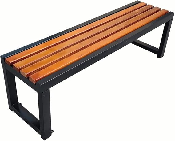 Metal Doğal Ağaç Masif Bank Bench Oturma Koltuğu Bekleme Salonu Ofis Yemek Masası Bank & Bench 150 Cm