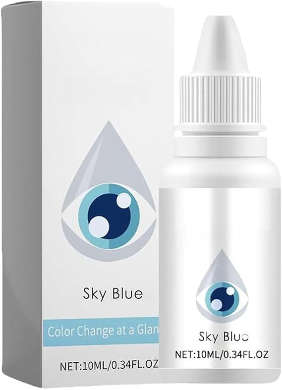 Eye Color Changing Drops Fancy Eye Drops Advanced Lighten Eyes Liquid (Blue) (A)