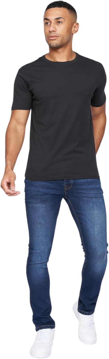 Crosshatch - Classic Buraca Jeans for Men - Slim fit - Slim fit - 5 Pockets - Cotton Denim - W30-W40