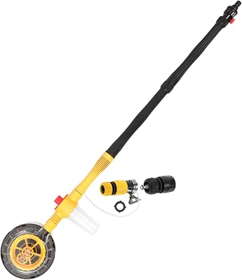 CHILDWEET Automatic Rotary Car-Washing Brush Portable Long Handle Retractable Car-Cleaning Tool High Pressure Self-Spraying Multifunctional Yellow