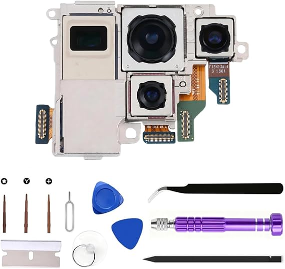 OEM Galaxy S22Ultra Main Rear Camera Replacement Original for Samsung Galaxy S22 Ultra 5G SM-G908U SM-G908U1 Back Camera Module Part Repair with Tools(US Version