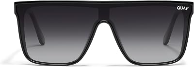 QUAY - Sunglasses for Men & Women, Medium Shield Shades, UV Protected Lenses