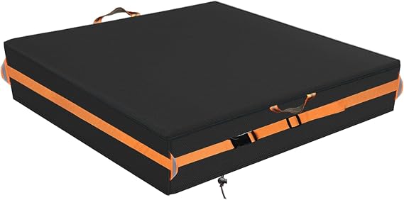 Sandbox Cover, Square Sandbox Cover Waterproof, Outdoor Toddler's Sand Box Covers for Sand Protection (97" L97" W11" H,Black)
